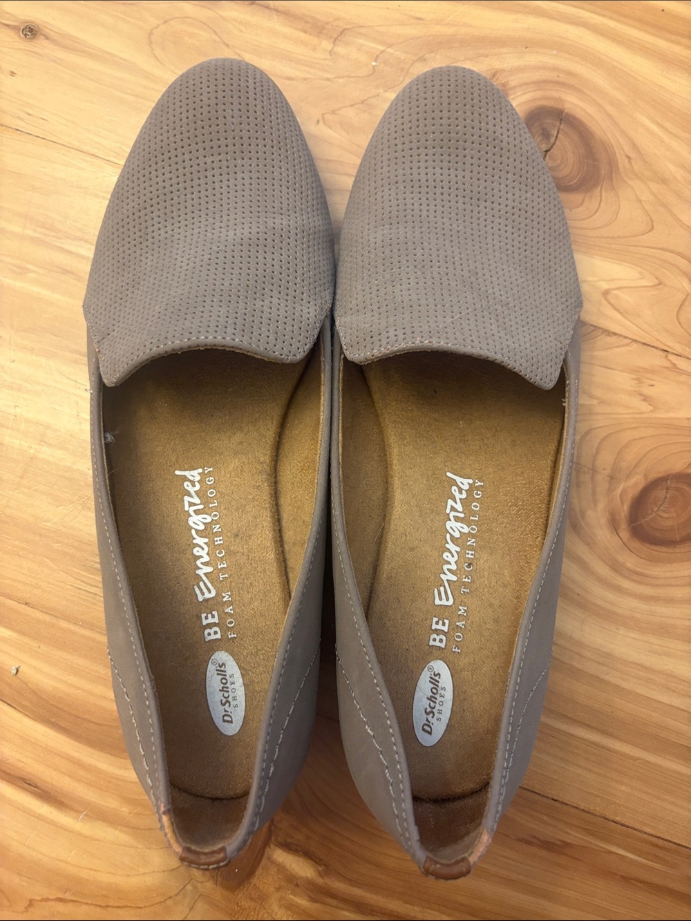 Dr. Scholl's Taupe Slip-On Flats - Picture 3 of 6